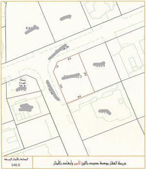 Residential land for sale in Sanad on two streets