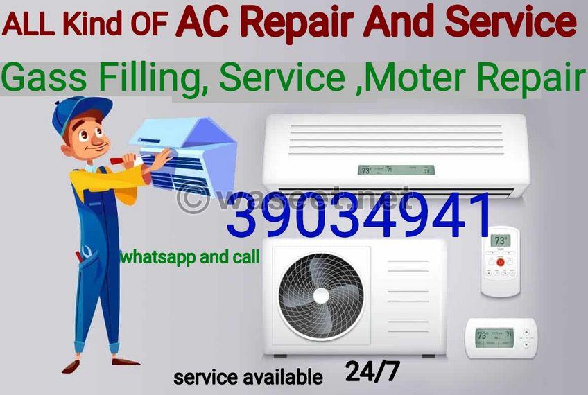 Service and repair of all split air conditioning 1