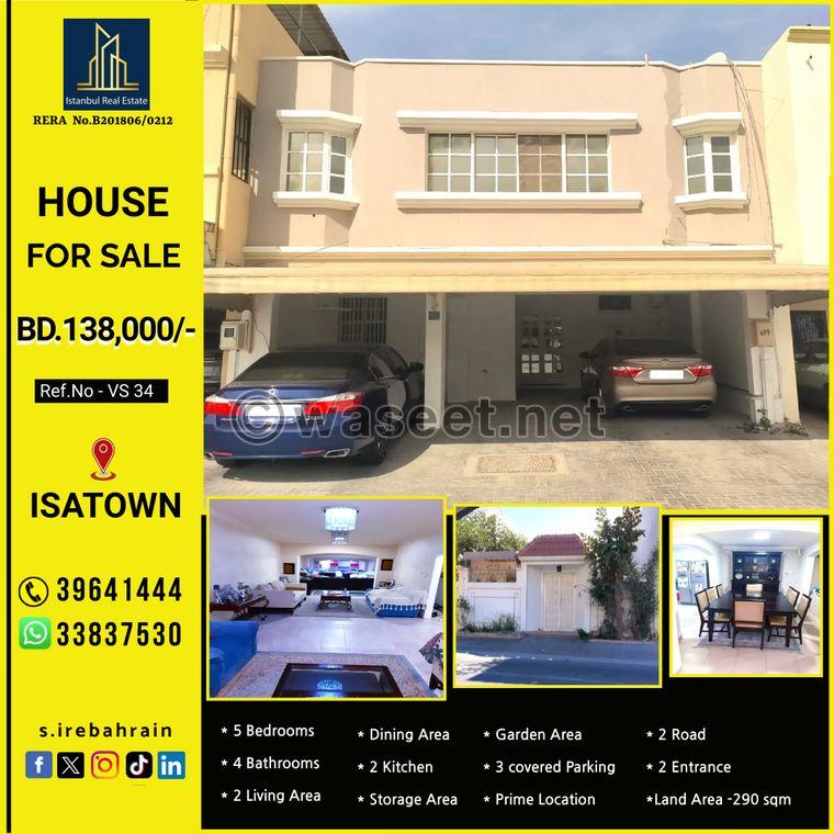 Beautiful house for sale in Isa Town  0