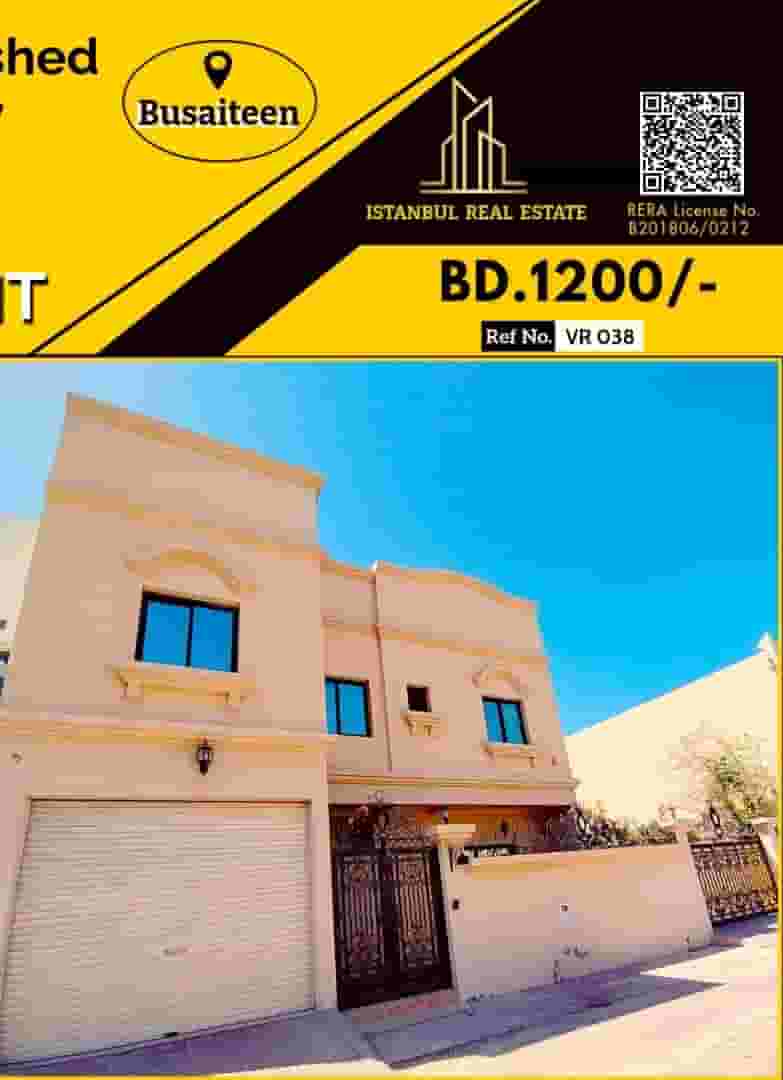 Luxury fully furnished 5 bedroom villa for rent in Busaiteen