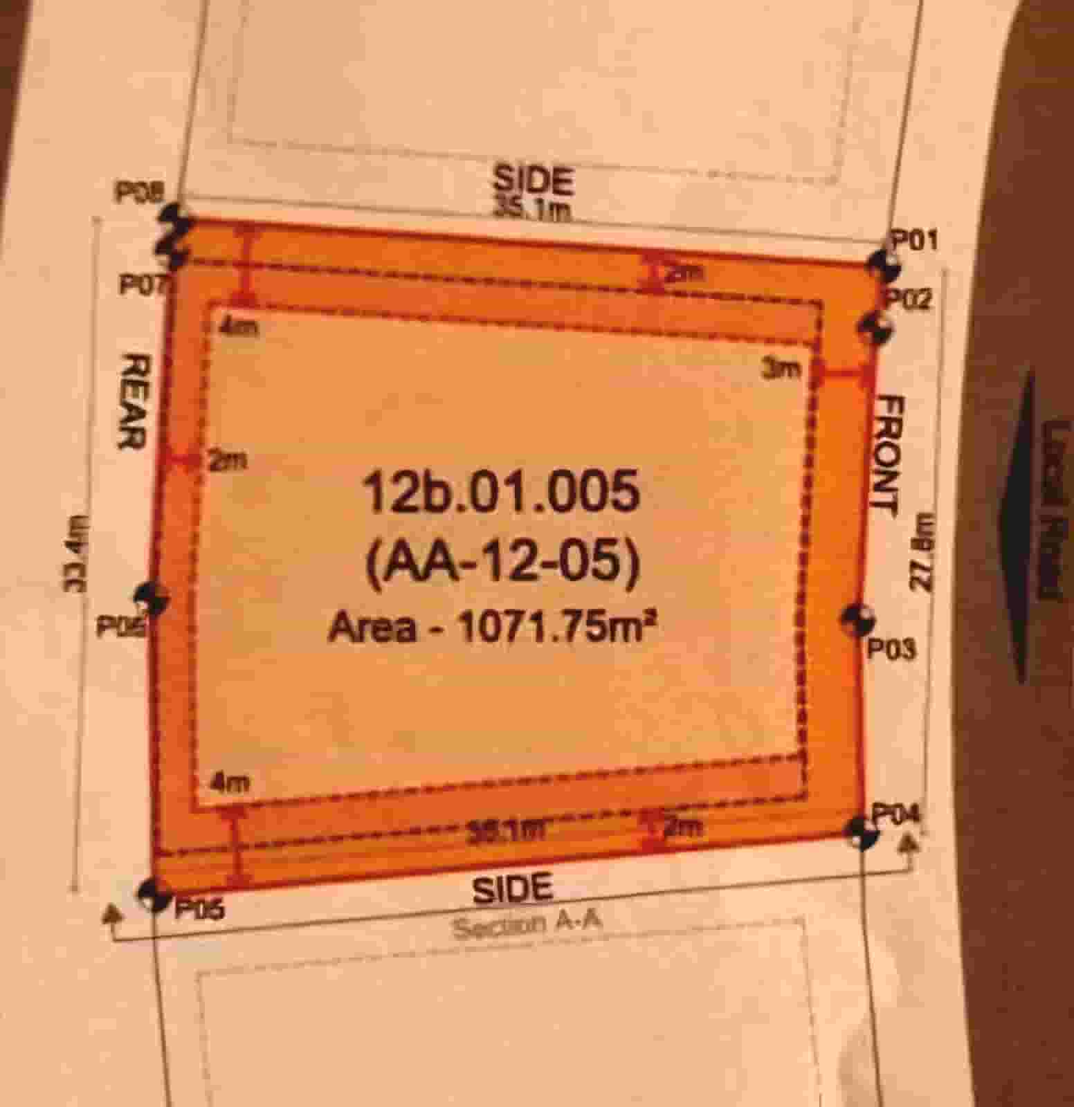 Land for sale in Diyar Al Muharraq 1071 square meters