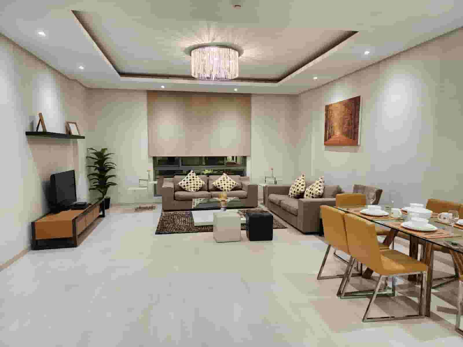 A fully furnished two bedroom apartment for rent in Amouage 