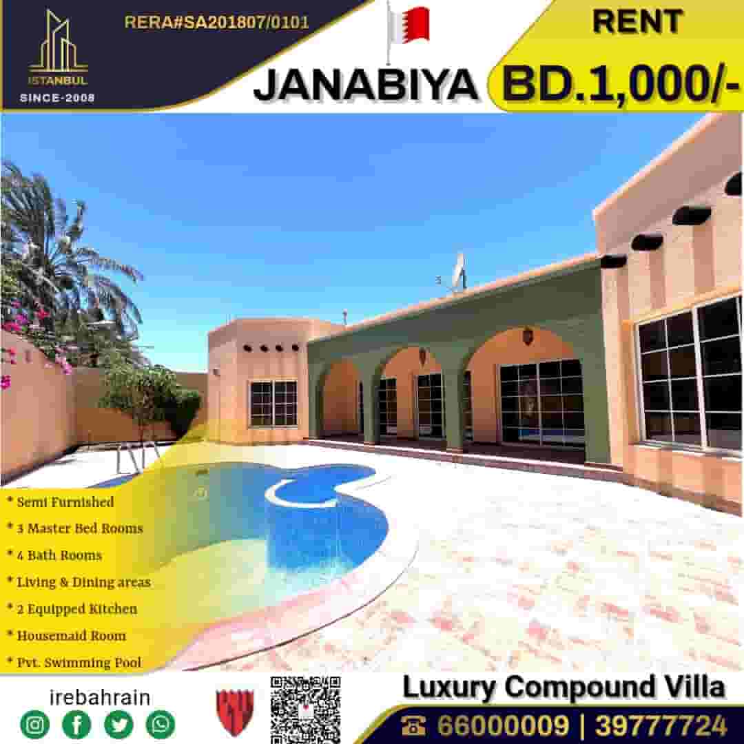 Garden Villa with Pvt. Pool in Janabiya