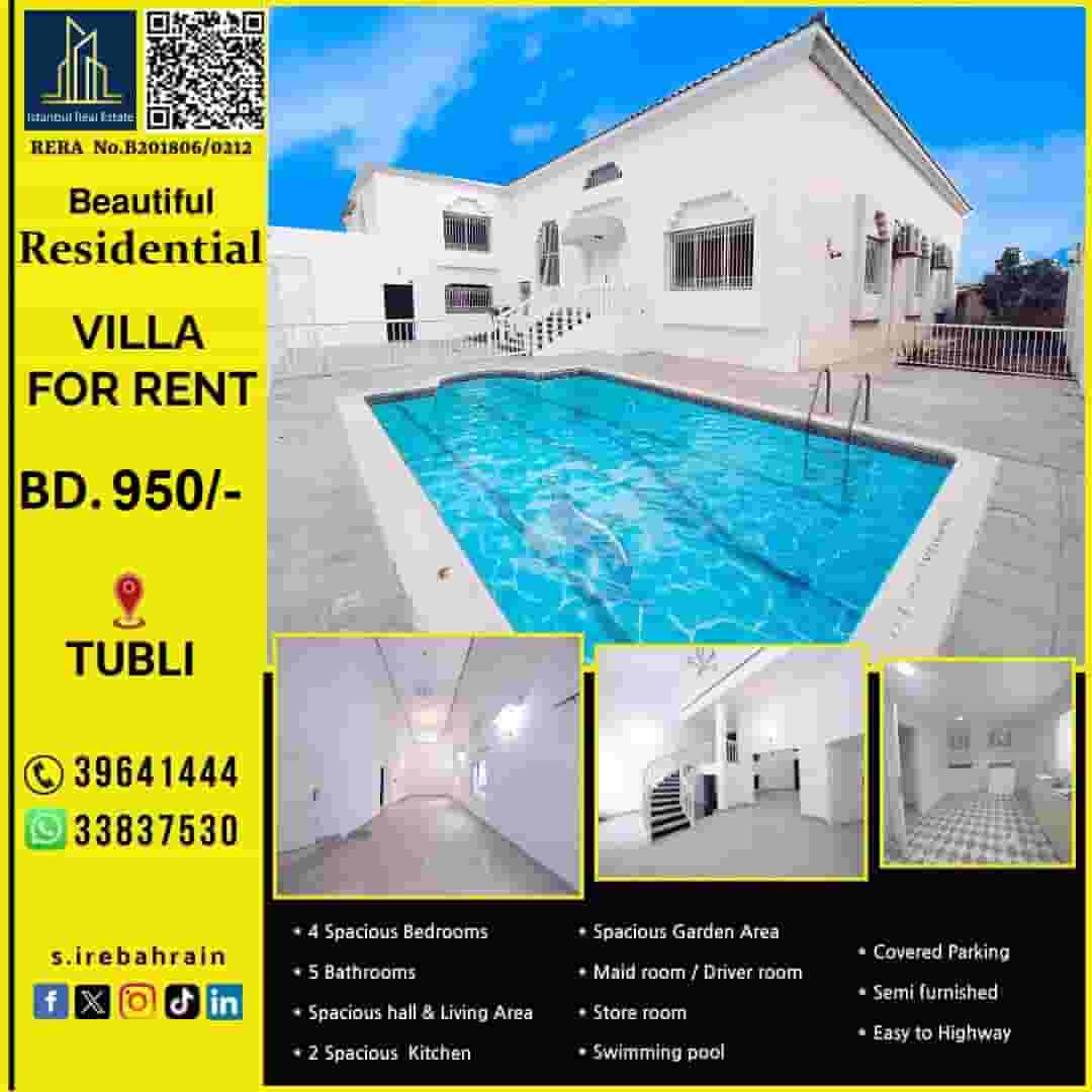 Residential villa for rent in Tubli