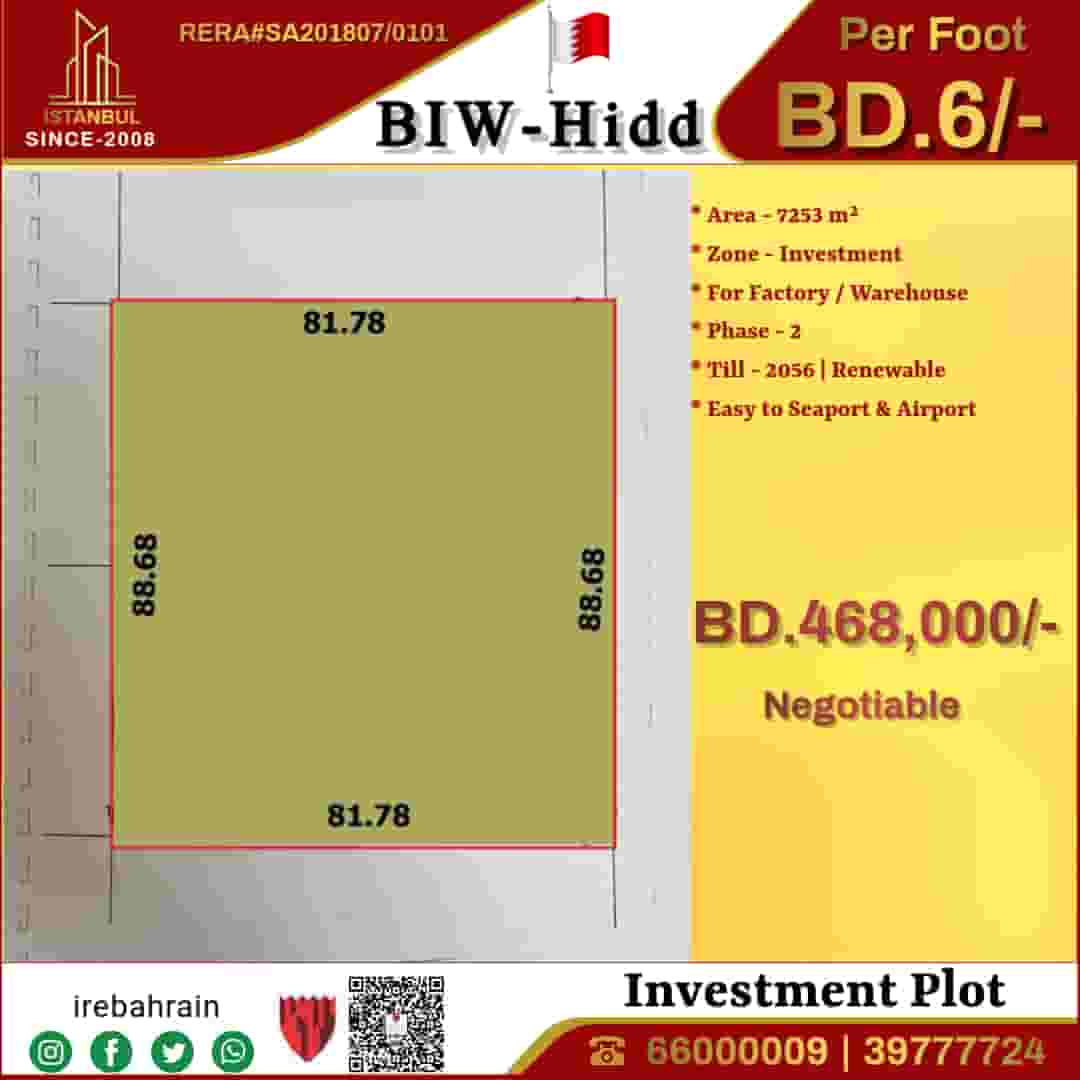 Investment plot for sale