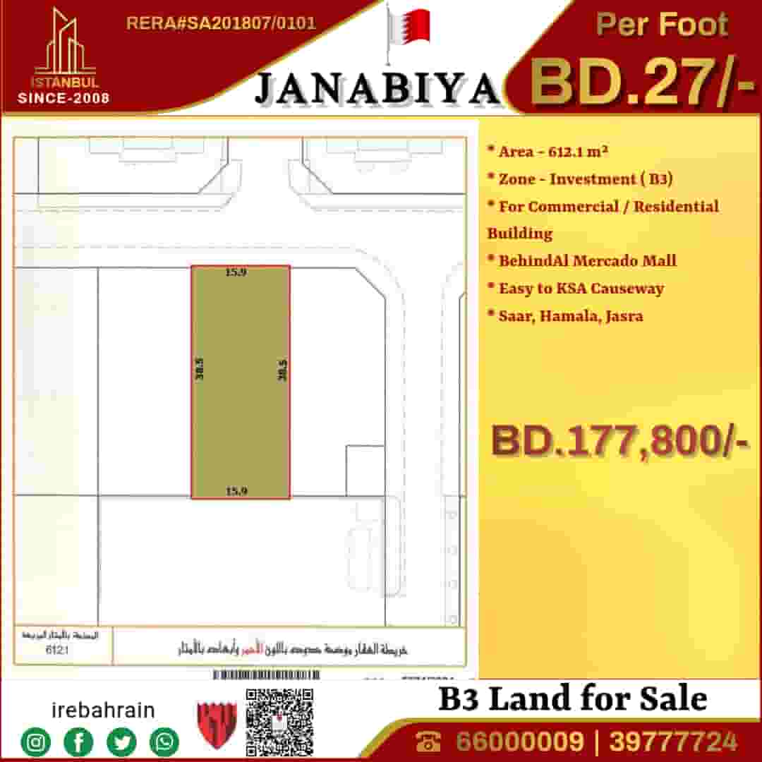 Investment Plot (B3) for Sale – Janabiya