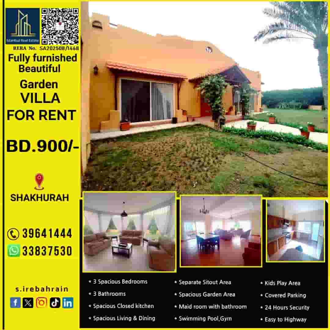 Beautiful Garden Villa for rent in Shakhurah BD.900/-