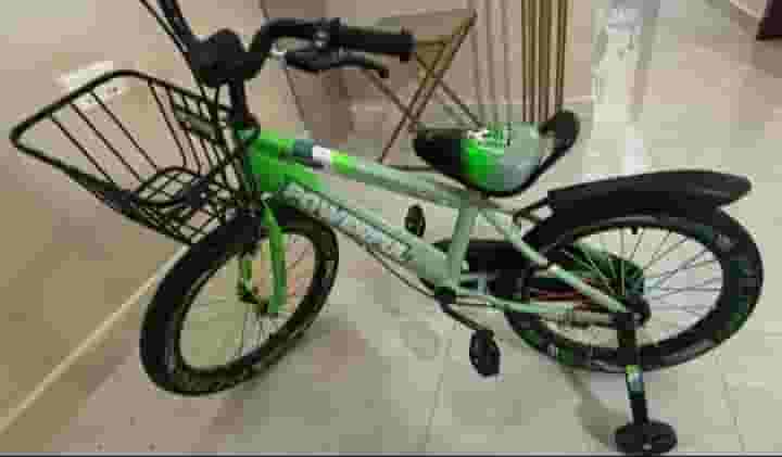 For sale, a semi-new bike is available in two types, small and large