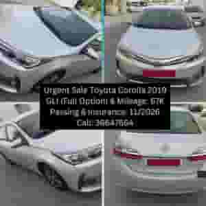 TOYOTA COROLLA 2019 GLI FULL OPTION 