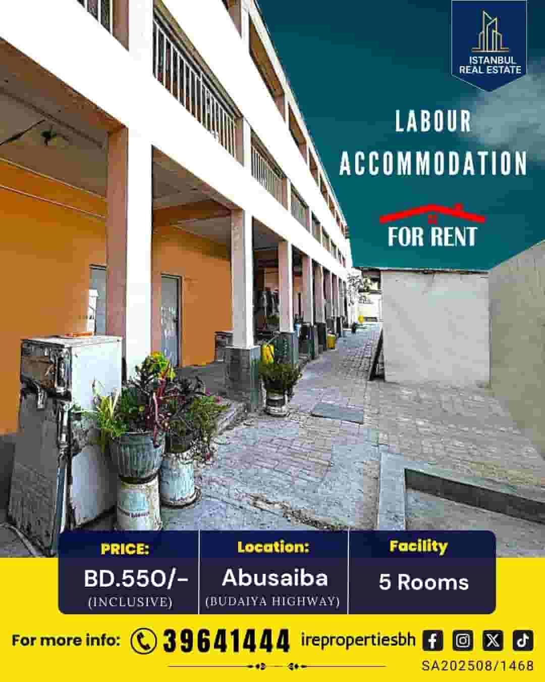 Labour camp for rent in Budaiya Abu Saiba Highway