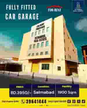 A fully equipped car park for rent in Salmabad.