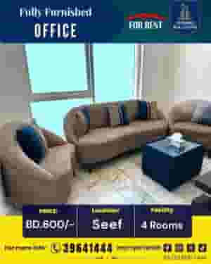 Prime Office for Rent in Seef – Fully Furnished & Ready to Move!