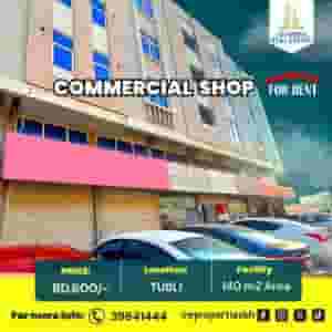 140 sqm shop for rent in Tubli 