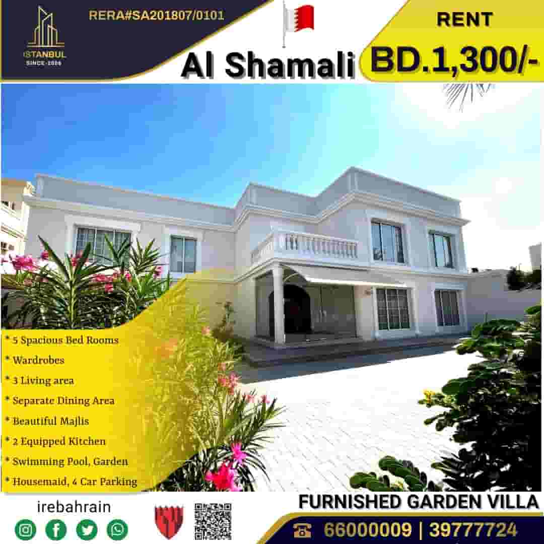 Fully Furnished Luxury Villa for Rent in Riffa Al Shamali
