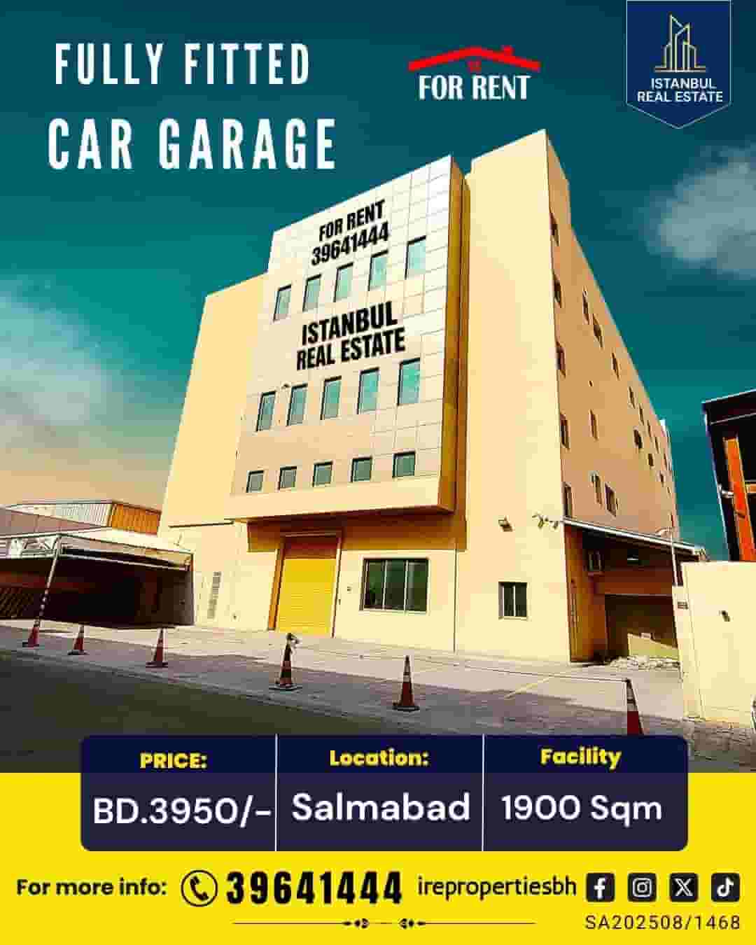 Fully equipped Car Garage for Rent in Salmabad. BD 3950/-