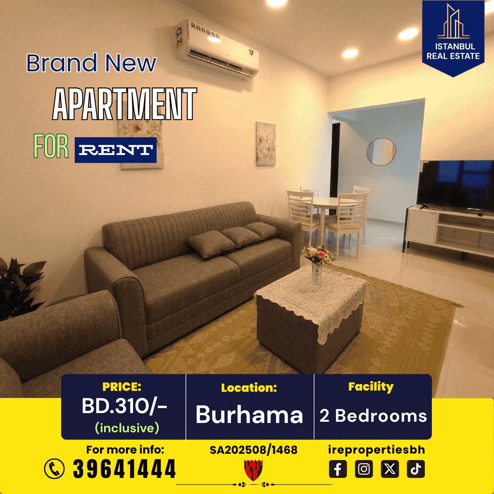 Brand New Apartment for Rent in Burhama near Dana Mall