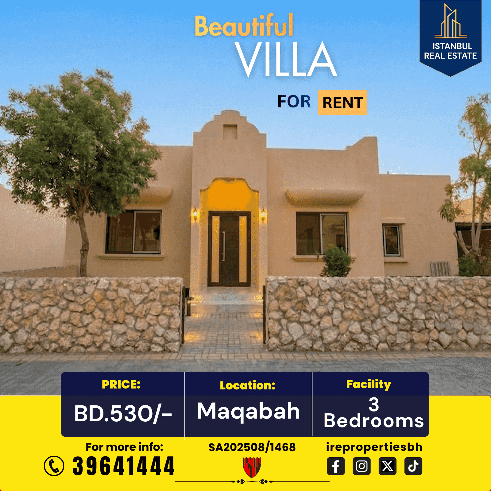 Beautiful upgraded villa for rent - Maqaba - Saar
