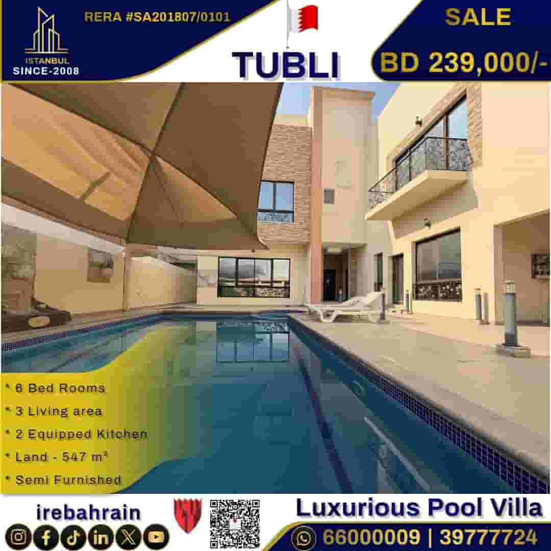 Luxurious Pool villa in Tubli