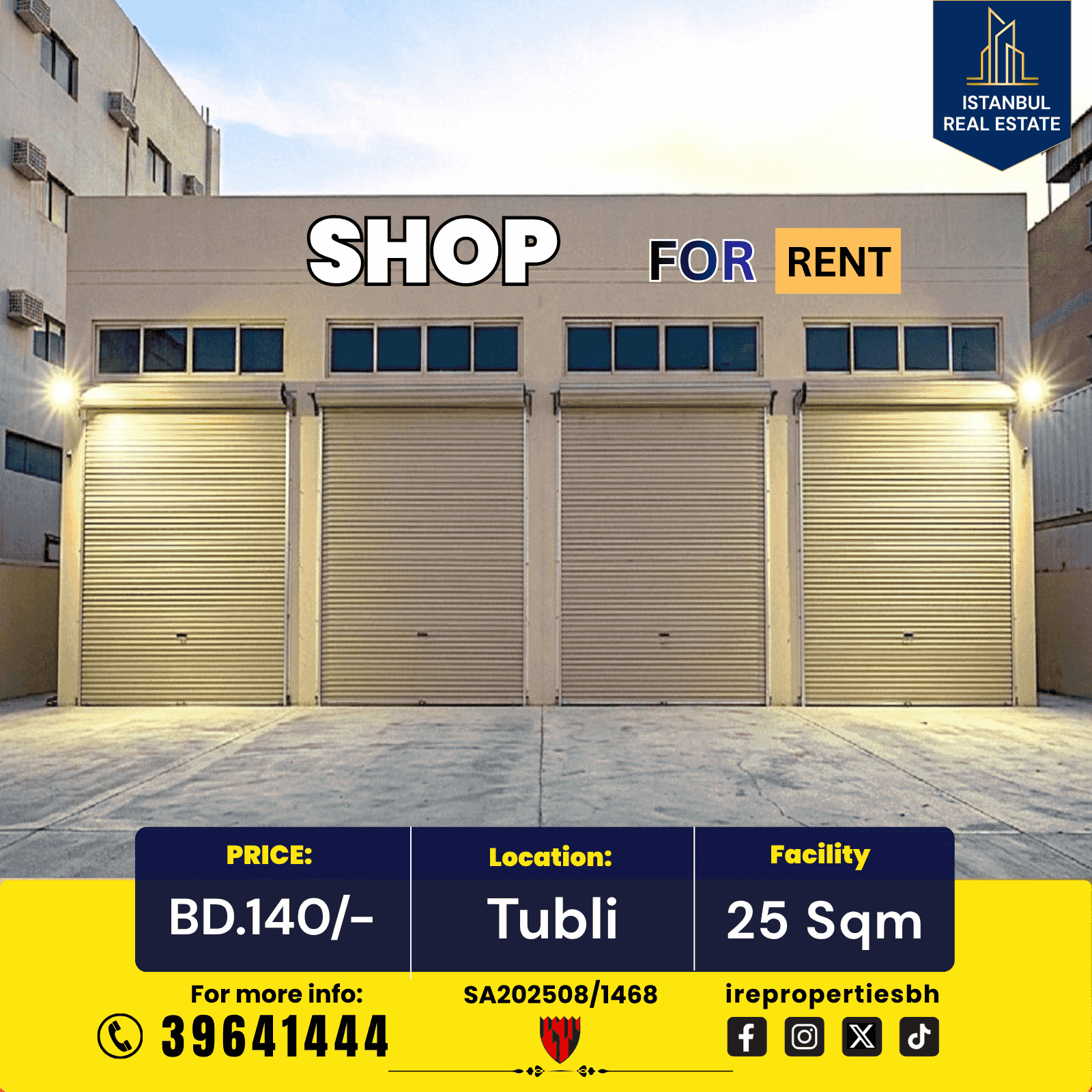 Commercial shop for rent in Tubli 