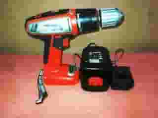 Black and Decker English drill. Drill+screwdriver+electric screwdriver