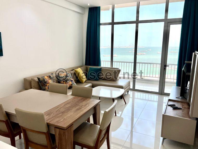 For rent a furnished apartment with a sea view in Al Juffair 2