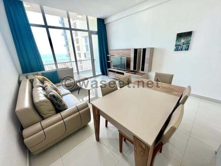 For rent a furnished apartment with a sea view in Al Juffair 4