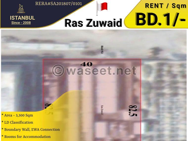 For rent industrial land with boundary wall 0