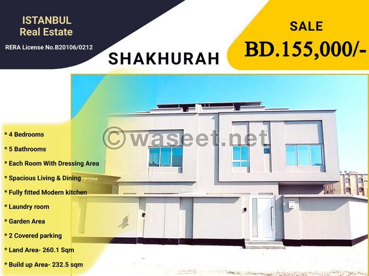 New villa for sale in Shakhura behind Country Mall 0