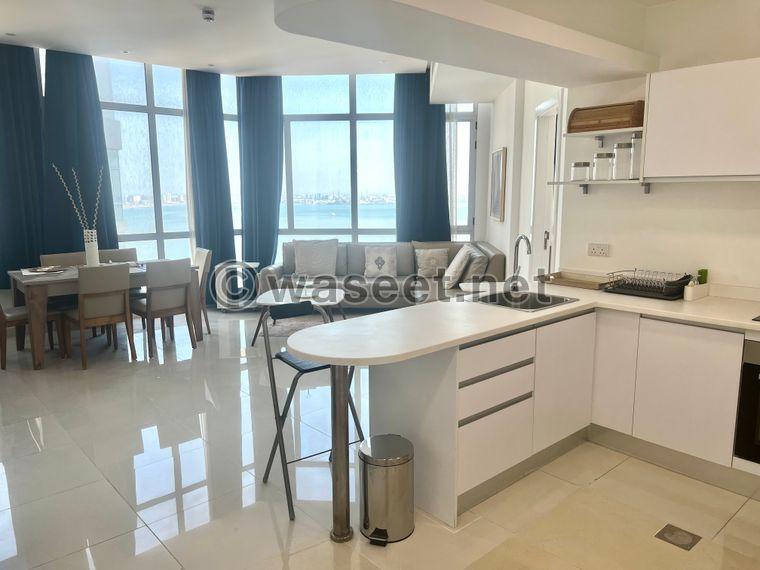 For rent a furnished apartment with sea view in Jefair  1