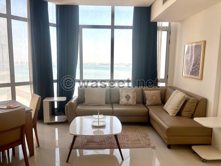 For rent a furnished apartment with sea view in Jefair  2