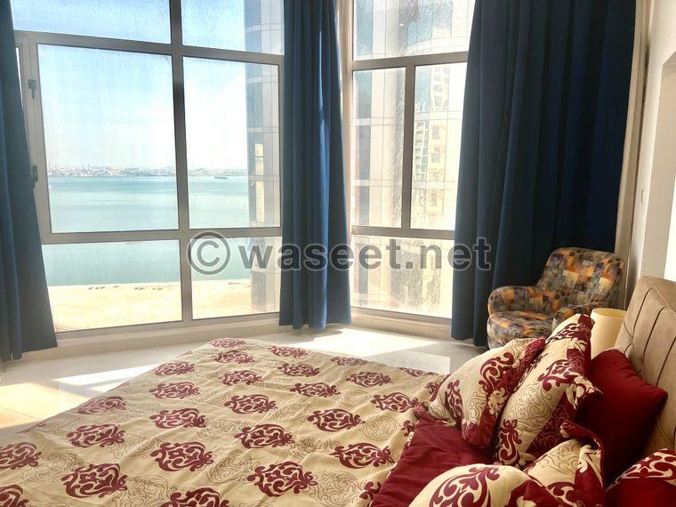 For rent a furnished apartment with sea view in Jefair  6