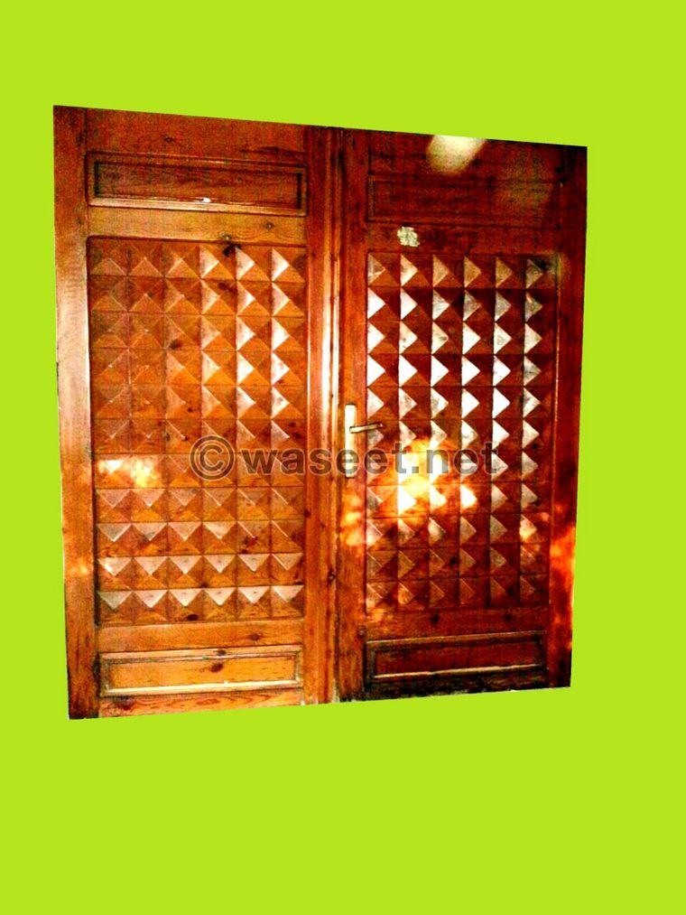 Doors made of precious teak wood 2