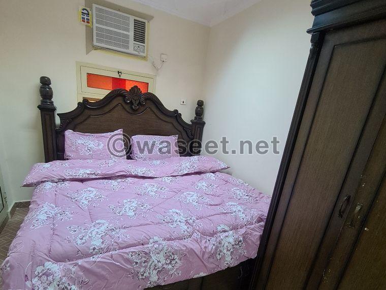 For rent a furnished apartment including electricity and water 0
