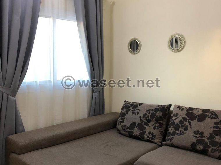 Half furnished apartment for rent in Al Hidd 0