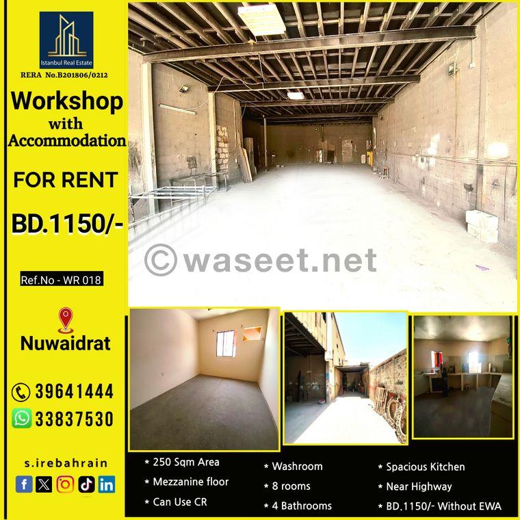 Workshop with housing for rent in Nuwaidrat, 250 meters 0