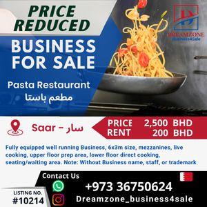 For sale Pasta Restaurant in Saar Bahrain