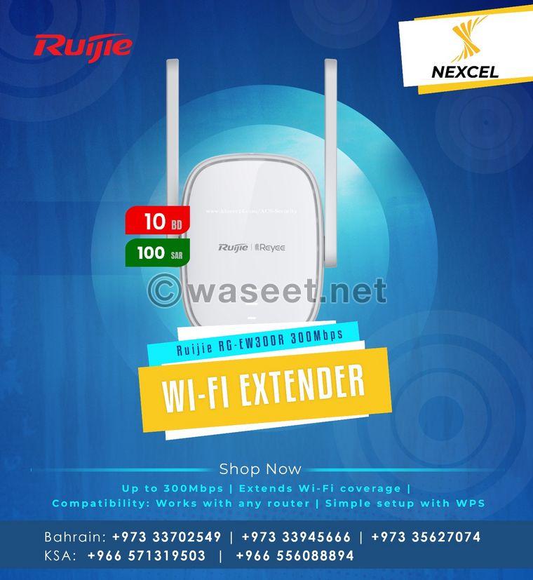 موسع واي فاي من روجي RG-EW300R بسرعة 300 بت في الثانية  0