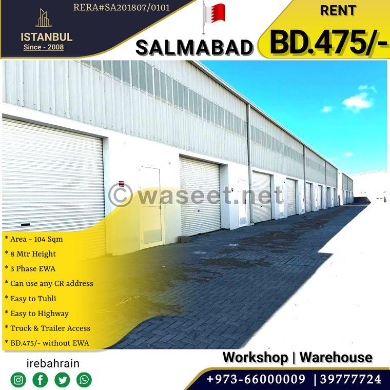       Workshop for rent in Salmabad  0