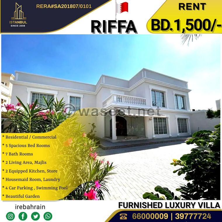 Commercial or residential villa for rent in Riffa 0