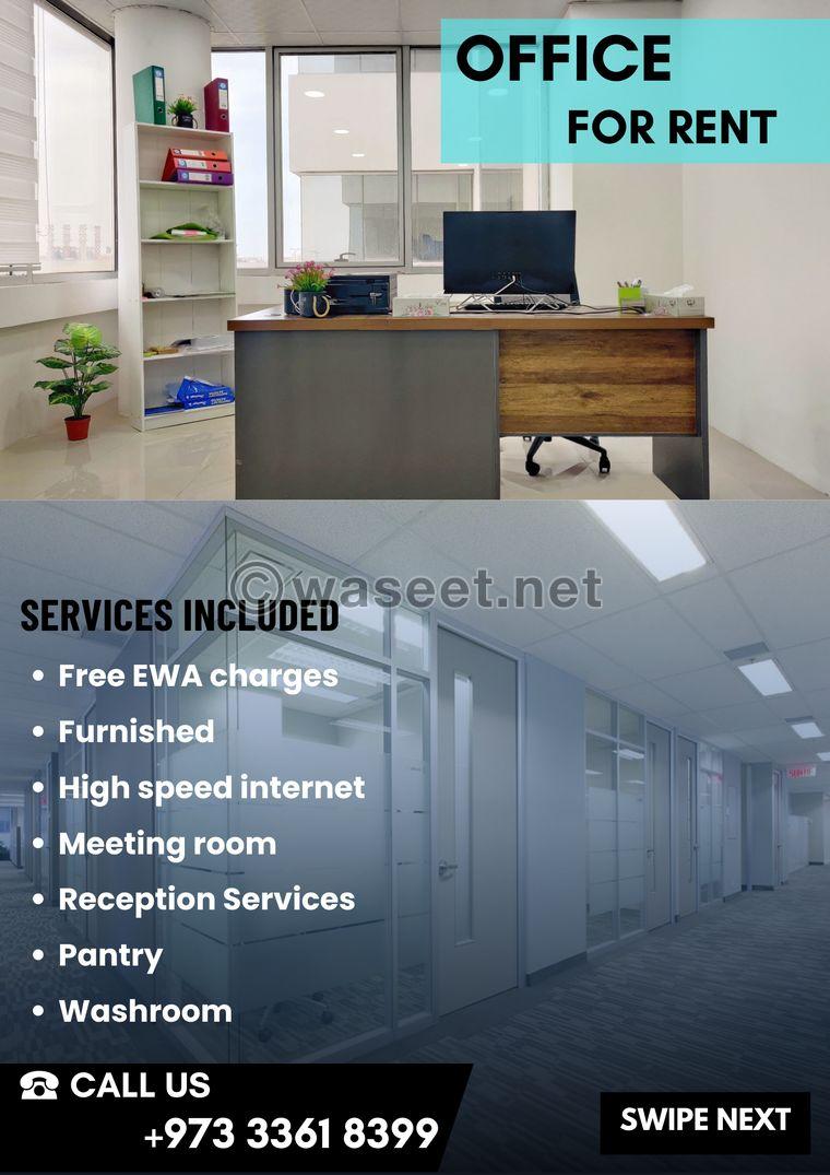 Offices for rent with the best services  0