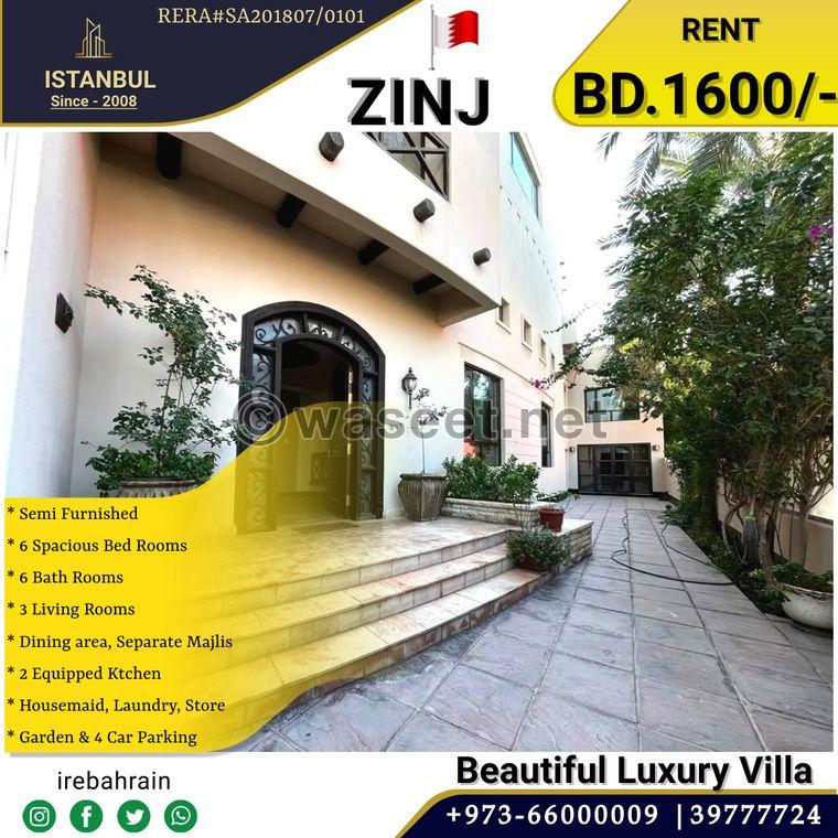 Beautiful luxury villa for rent in Zinj 0