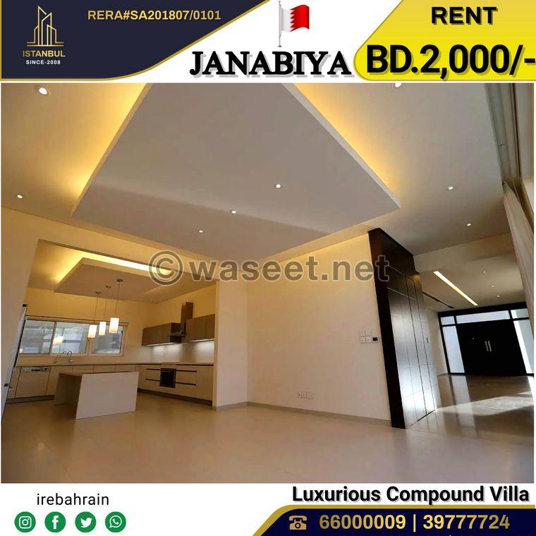 Luxurious semi-furnished villa for rent 2