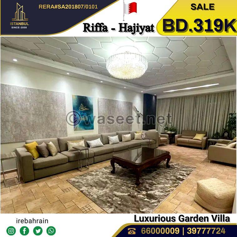 Villa with beautiful garden for sale in Riffa 3