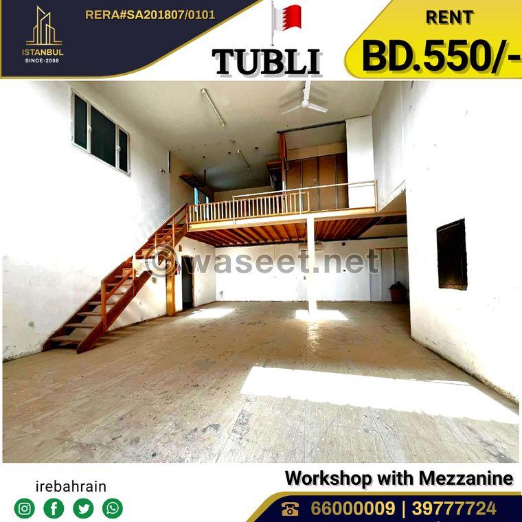 Warehouse and workshop with mezzanine for rent Tubli 1