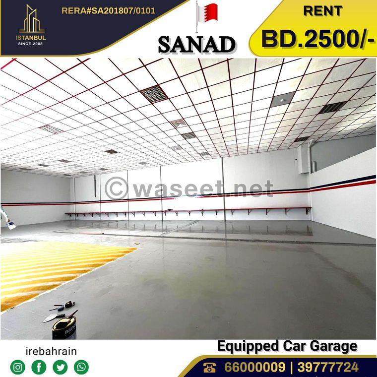 Certified car garage for rent in Sanad 4
