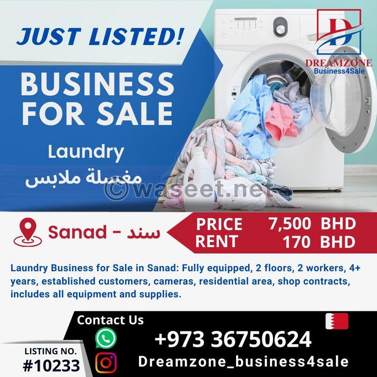 Fully equipped laundry for sale in Sanad 0