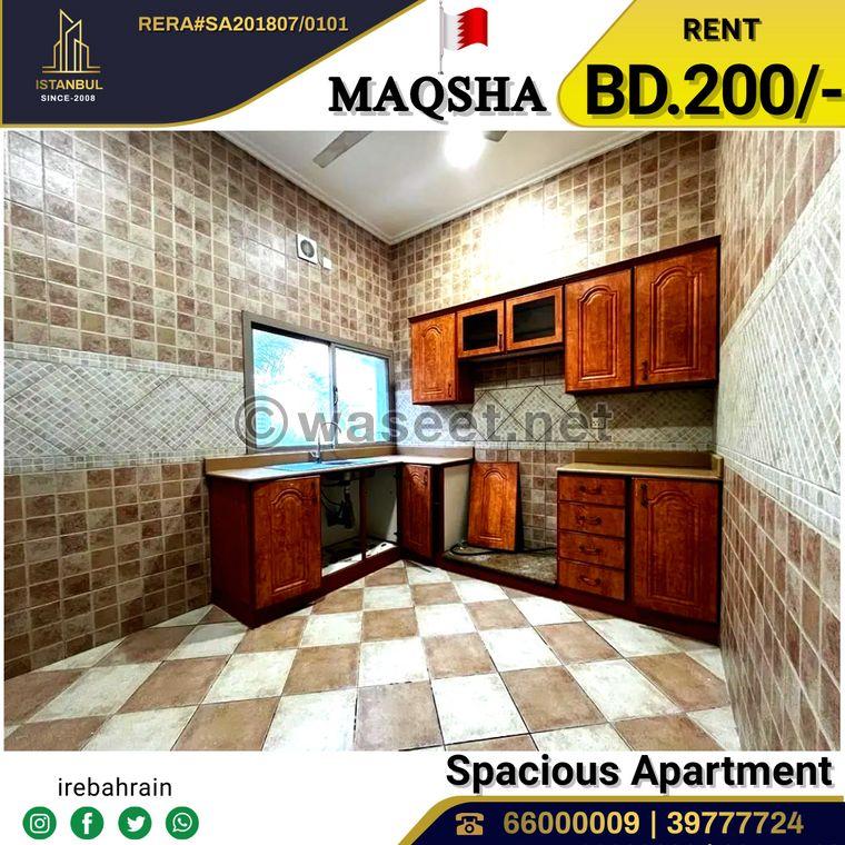Spacious apartment for rent in Al Maqsha 3