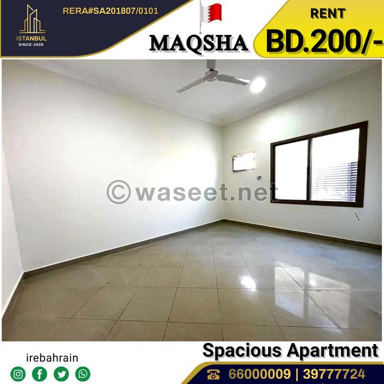 Spacious apartment for rent in Al Maqsha 2