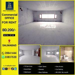 Commercial office space for rent in Salmabad 