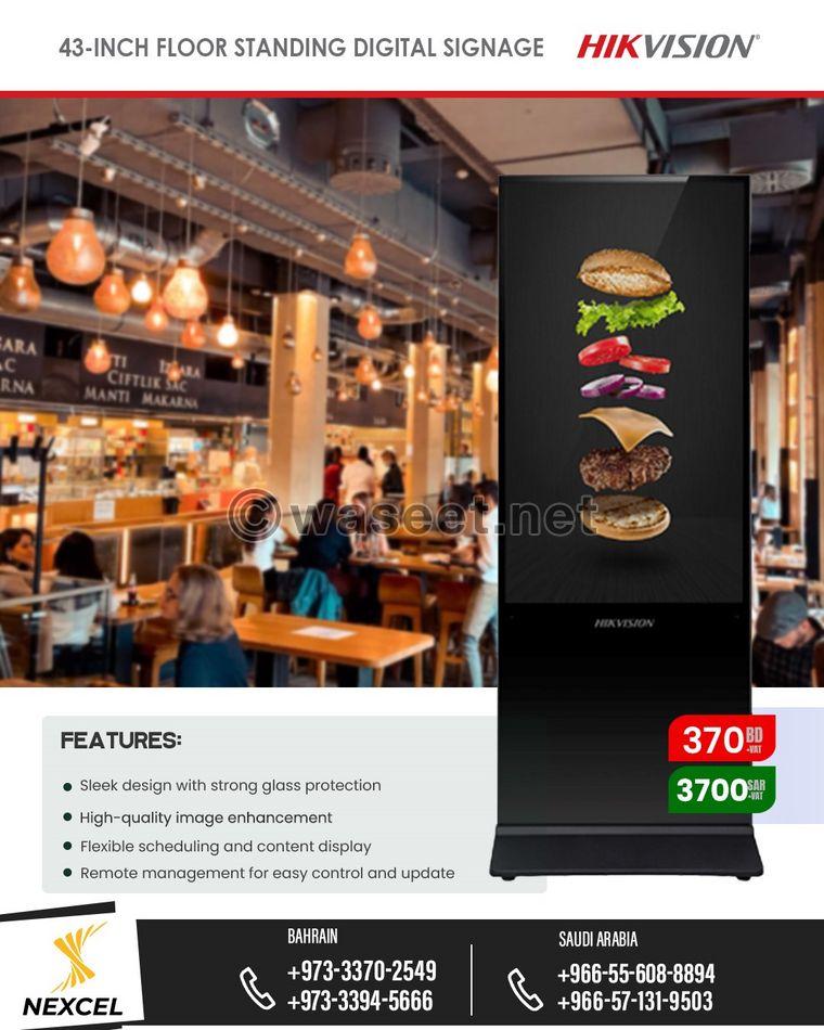 HIKSVISION floor standing digital signage for sale  1